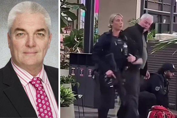 Barrister William John Wilcher practises out of Sir Owen Dixon Chambers in Sydney and Newcastle, but relied on his former cop instincts to assist in the arrest. 