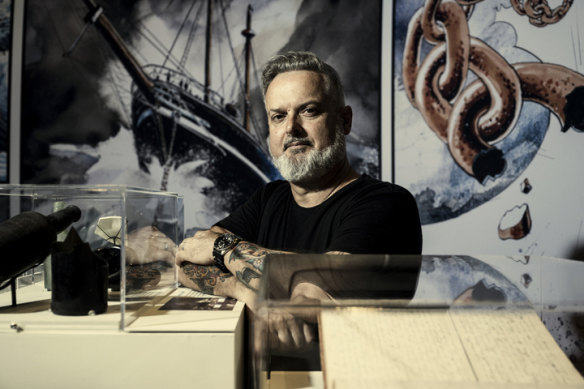 Curator James Hunter is searching for several wrecks.