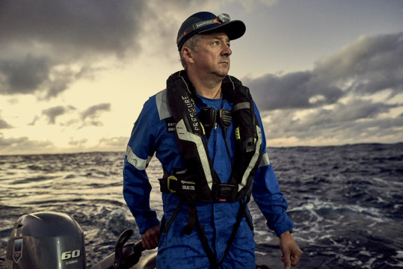Rob McCallum during the Five Deeps Expedition. 