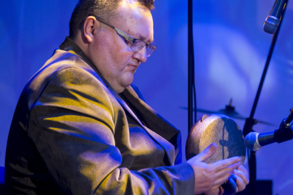 Adrian Sherriff leads the Kalachakra Ensemble.