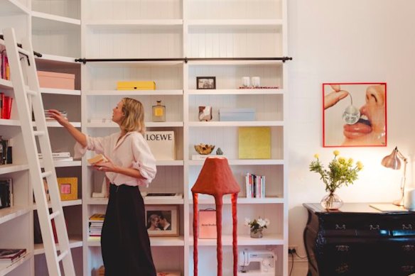 The library’ is one of the family’s favourite rooms.