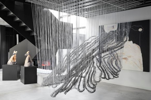 The couple has a lot of fun in this impressive dwelling.