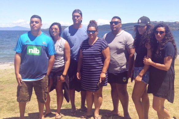 Sandy’s family from Auckland are helping to raise her boys. 