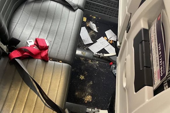 Virgin Australia crew are required to clean up planes after flights. 