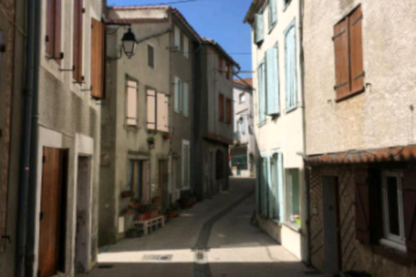 A lane near the Stewarts' house in the village of Montreal, in south-west France.