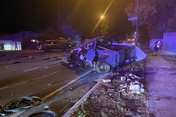 The car crashed at a St James intersection.