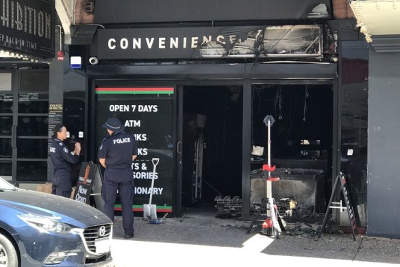 The business in Fortitude Valley on Thursday morning. 