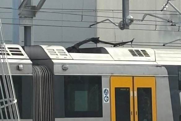 The pantograph incident at Homebush triggered two days of chaos across the network.