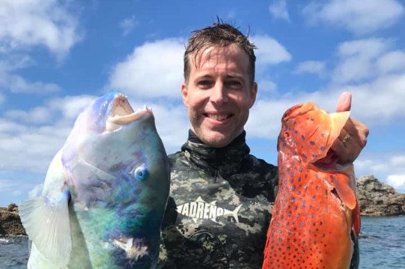Luke Walford, 40, was killed by a shark off the central Queensland coast on Saturday. 