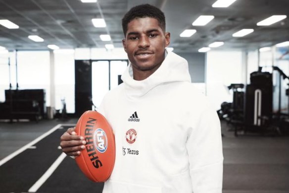 This photo of Manchester United’s Marcus Rashford could be the last of its kind.