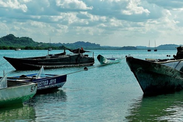 Fishing boats in Indonesia.