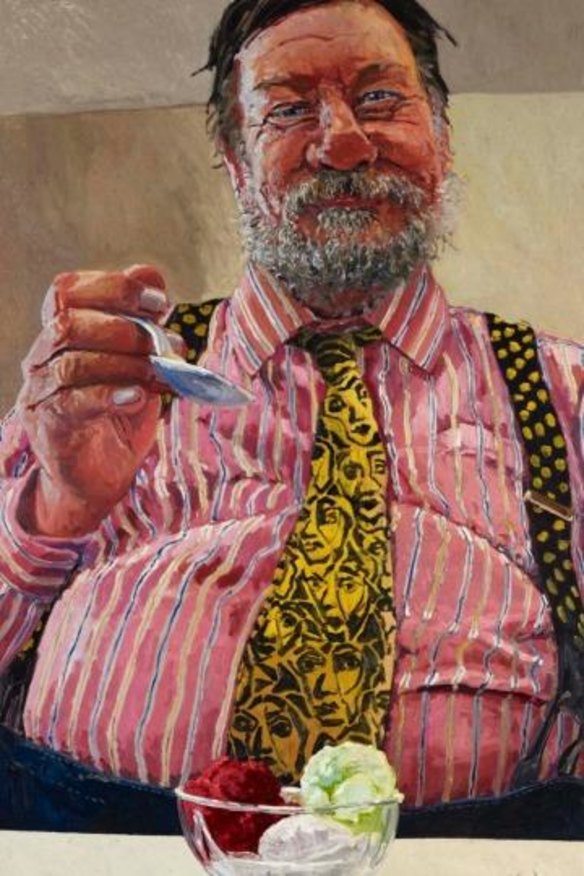 Lucy Culliton's portrait of Ray Hughes.