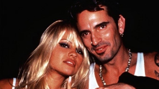 Pamela Anderson and former husband Tommy Lee.