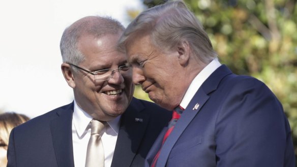Then prime minister Scott Morrison meet with then US president Donald Trump in 2019.