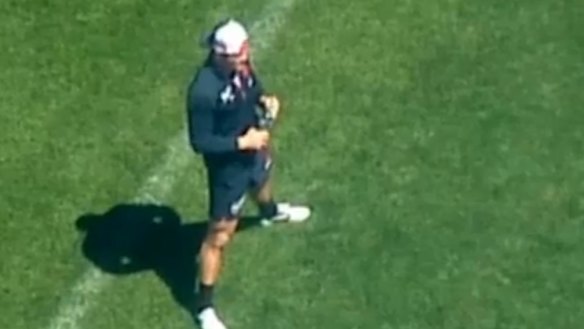 Top secret: Footage of Cooper Cronk at Allianz Stadium.