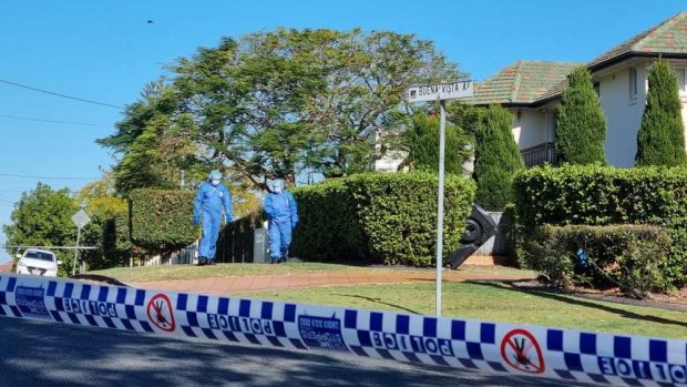 The scene at the home of former Wallaby Toutai Kefu after the break-in.