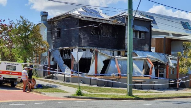Andana & Co cafe in Balmoral burned out in the early hours of New Year's Day.