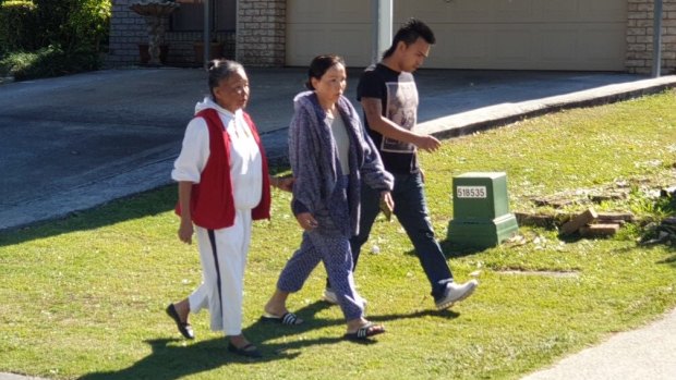 Duy Linh Ho’s family visit the scene and speak with police on the day he died.