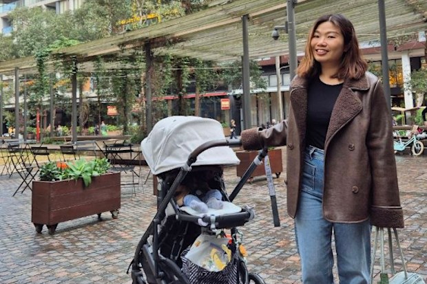 Yvonne Kong, pictured with her child, is a 41-year-old mum of one.