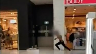 Footage taken at Carousel shopping centre on Friday. 