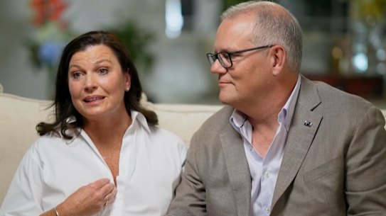 Jenny and Scott Morrison’s appearance on 60 Minutes on Sunday evening.