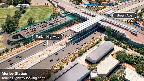 Morley train station.