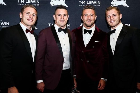 George, Luke, Sam and Tom Burgess in 2019.