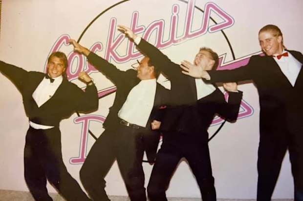 An image purportedly from the Cocktails and Dreams opening night in 1989.