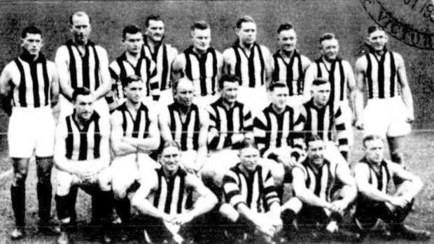 1930 Collingwood Magpies team.