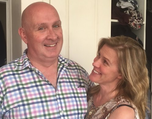 “No one made me laugh like he did” … Brendan and Melissa Coburn.