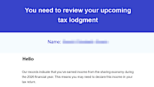 The tax office is sending warning letters to gig workers.