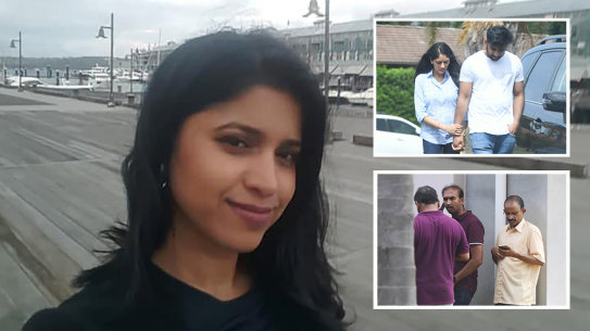 Family and friends of Preethi Reddy gathered outside her home in South Penrith on Wednesday morning after news of her death broke.