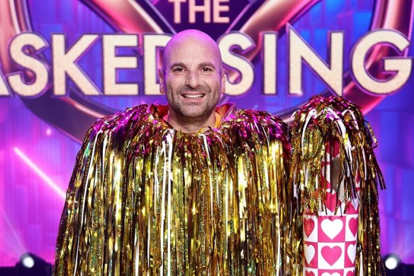 George Calombaris was unveiled as Duster on The Masked Singer.