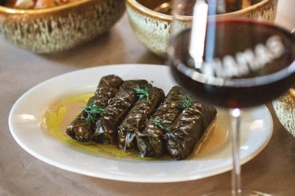 Dolmades.