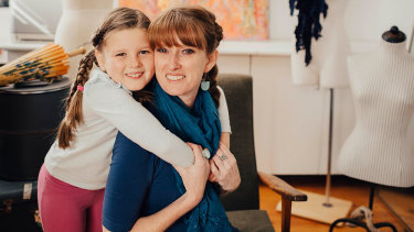 Founder of Pure Pod, Kelli Donovan, says eight-year-old daughter Ruby is a big part of her dreams for a more sustainable fashion future.