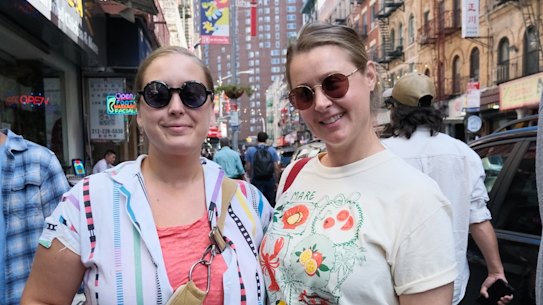 Amanda Smith (right) and her wife.