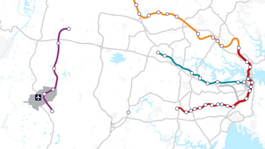 The Coalition is eyeing several extensions to Sydney’s metro network.
