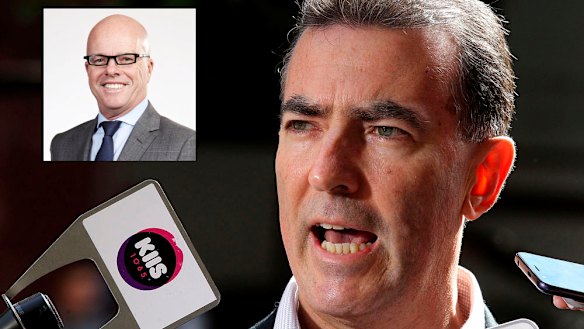 David Warner's manager James Henderson and (inset) Melbourne-based QC Matt Connock.
