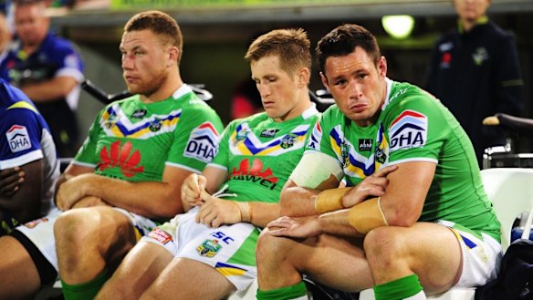 Shannon Boyd (L) and Brett White (R) on the bench together in 2014.