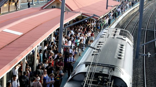 Crowding has worsened significantly on Sydney's trains over the past year.