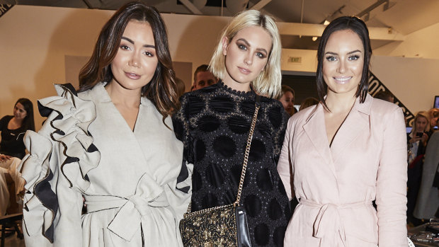 Social Seen: Pia Muehlenbeck, Jesinta Franklin and Chloe Morello at the Christian Dior launch of its latest beauty offering, Dior Backstage, in Paddington on Tuesday July 3, 2018