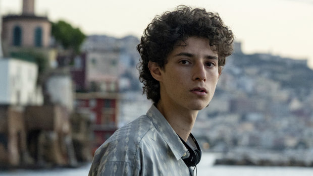 The “Timothee Chalamet type” Filippo Scotti stars as director Paolo Sorrentino’s teenage alter-ego Fabietto Schisa.