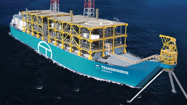 Transborders Energy's proposed $1.6b floating LNG facility that will be used to unlock WA's gas assets. 