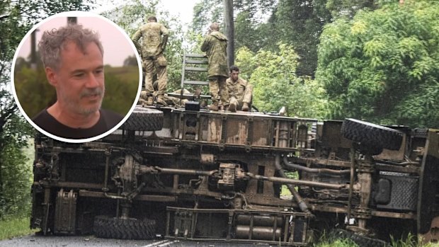 The Herald’s chief photographer Nick Moir has been commended for his emergency response to the rollover of an army transport truck during Cyclone Alfred.