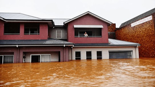 Flooding in Lismore in early 2022.