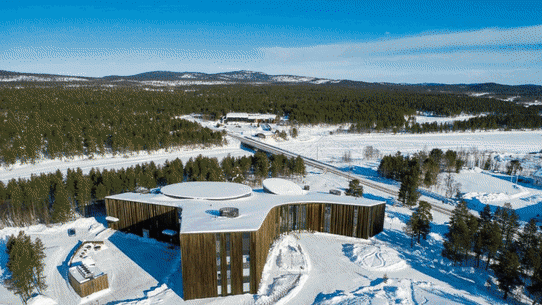 Inari in northern Finland is the home of the Sami parliament.
