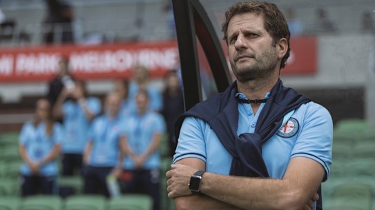 Recruitment target: Former Melbourne City women's coach, Joe Montemurro, now at Arsenal, has been linked with the Matildas job.