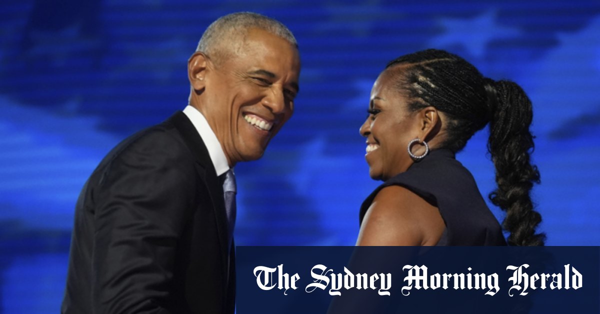 DNC 2024 Barack, Michelle Obama fire up Democrats ahead of the US election