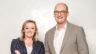 Kylie Merritt and David Koch, co-founders of finance news platform Ausbiz.