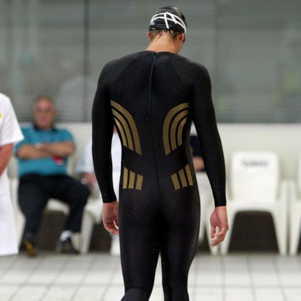 Ian Thorpe after being disqualified in the heats of the men’s 400m freestyle at Australia’s Olympic trials in 2004.